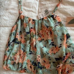 floral forever 21 spaghetti strap top